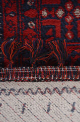 Mira Afgan 8 Kaymaz Tabanlı Yıkanabilir Klasik Kilim Kırmızı - 80x300