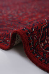 Mira Afgan 8 Kaymaz Tabanlı Yıkanabilir Klasik Kilim Kırmızı - 80x300