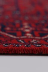 Mira Afgan 8 Kaymaz Tabanlı Yıkanabilir Klasik Kilim Kırmızı - 120x180