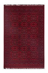 Mira Afgan 8 Kaymaz Tabanlı Yıkanabilir Klasik Kilim Kırmızı - 120x180