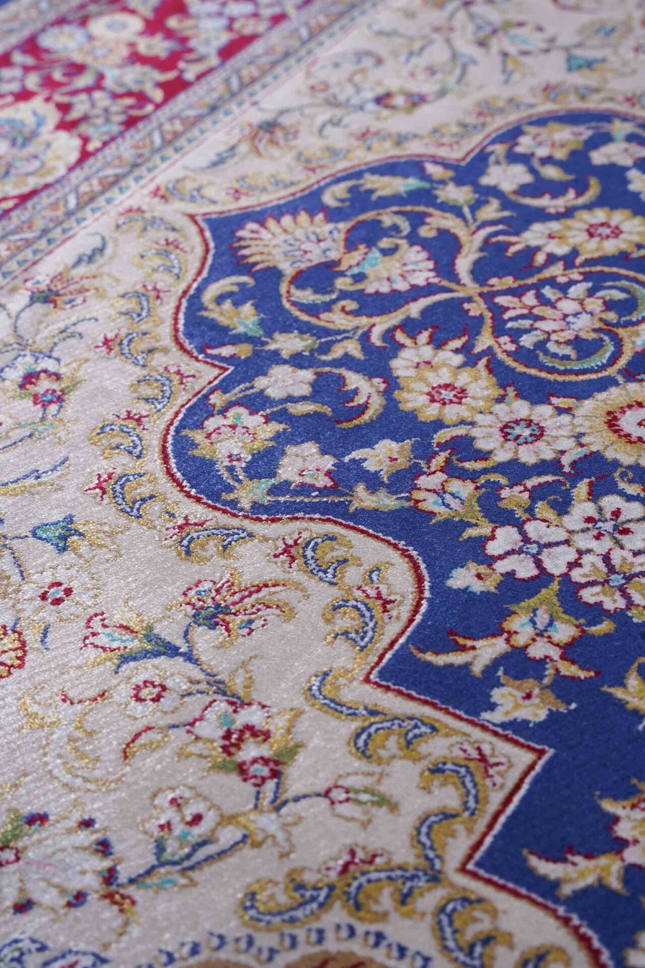 Kumkapı Serisi S818A Lüks Modal Seccade - Mavi, Bordo