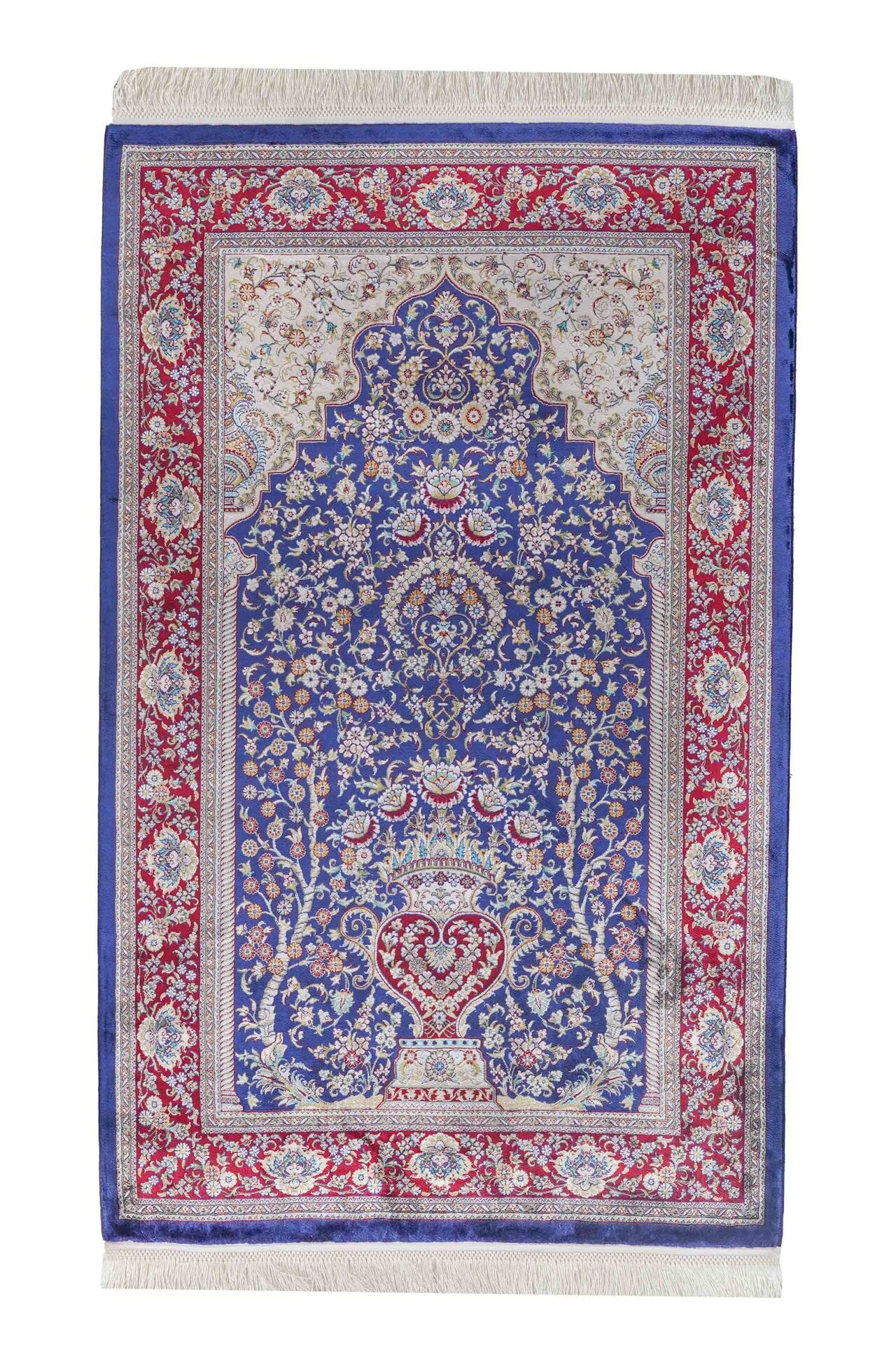 Kumkapı Serisi S818A Lüks Modal Seccade - Mavi, Bordo