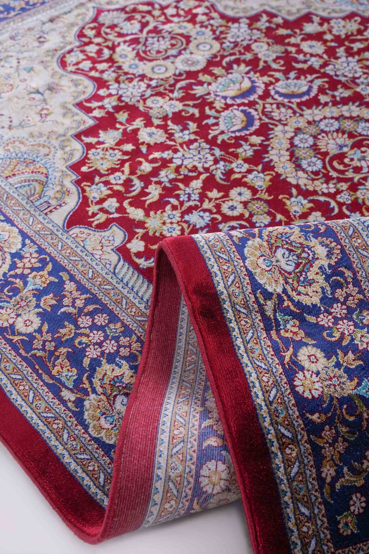 Kumkapı Serisi S818A Lüks Modal Seccade - Bordo, Mavi