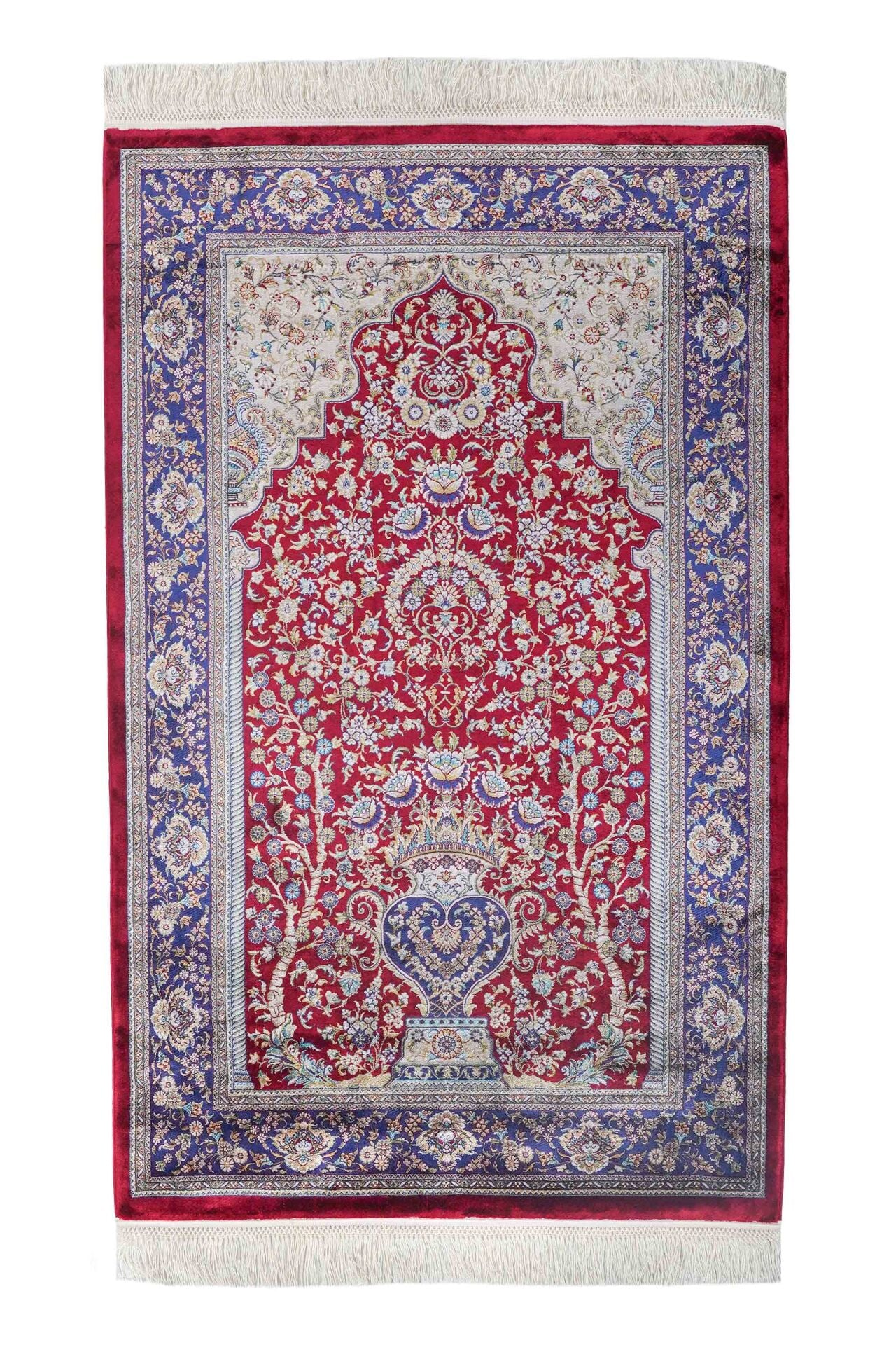 Kumkapı Serisi S818A Lüks Modal Seccade - Bordo, Mavi