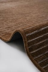 Ravi 1705A Vizon Kaymaz Taban Yıkanabilir Yumuşak Dokulu Kilim Vizon - 100 x 300