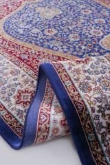 Kumkapı Serisi S163A Lüks Modal Seccade - Mavi, Krem