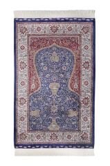 Kumkapı Serisi S163A Lüks Modal Seccade - Mavi, Krem