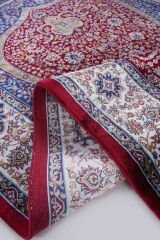 Kumkapı Serisi S163A Lüks Modal Seccade - Bordo, Krem