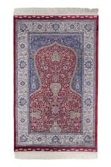 Kumkapı Serisi S163A Lüks Modal Seccade - Bordo, Krem