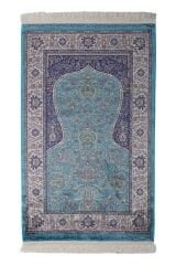 Kumkapı Serisi S163A Lüks Modal Seccade - Turkuaz, Krem