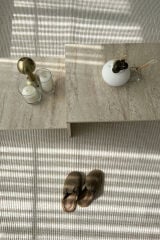 Delhi 3008 Bukleli Mutfak ve Salon Halısı Kesme Halı Krem - 160 x 300
