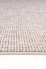 Delhi 3008 Bukleli Mutfak ve Salon Halısı Kesme Halı Krem - 80 x 350