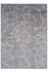 Nepal 3585 El Dokuma Kalın Bambu Halı Gri - 175x245