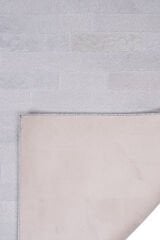 Naar Halı Astragan Deri Patchwork El Yapımı Dekoratif Halı Beyaz - 170x240