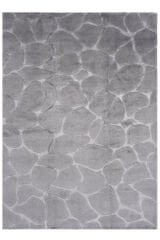 Nepal 3585 El Dokuma Kalın Bambu Halı Gri - 175x245
