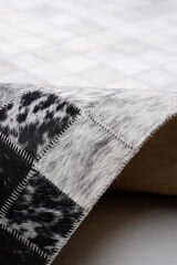 Naar Halı Tay Deri Patchwork El Yapımı Dekoratif Halı