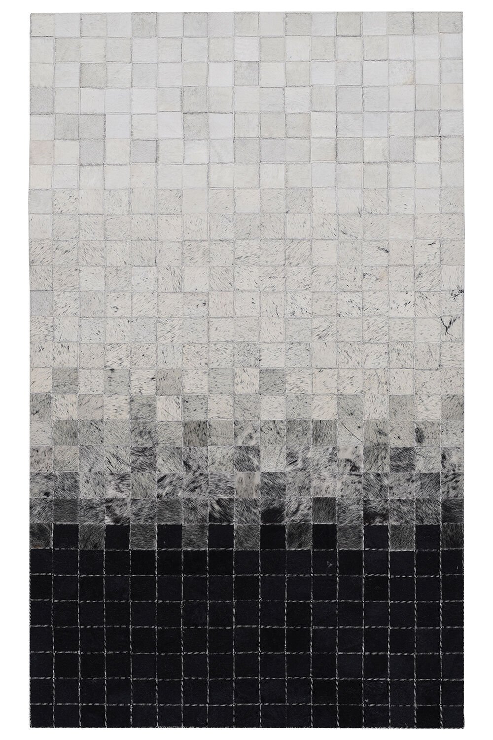 Naar Halı Tay Deri Patchwork El Yapımı Dekoratif Halı Renkli - 91x151
