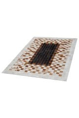 Naar Halı Tay Deri Patchwork El Yapımı Dekoratif Halı