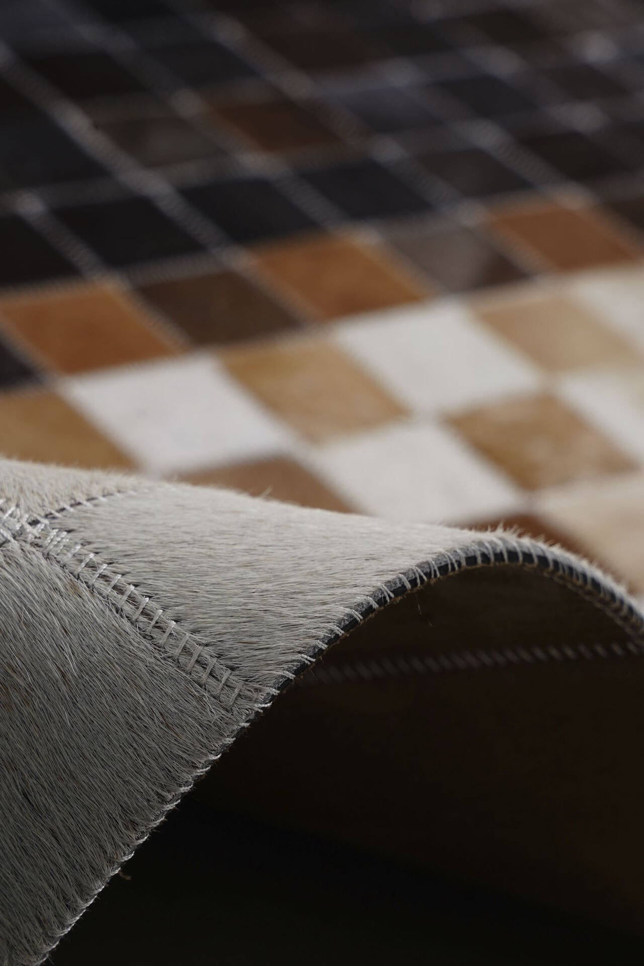 Naar Halı Tay Deri Patchwork El Yapımı Dekoratif Halı