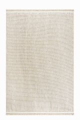 Delhi 3008 Bukleli Mutfak ve Salon Halısı Kesme Halı Krem - 100 x 400