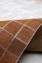 Naar Halı Tay Deri Patchwork El Yapımı Dekoratif Halı