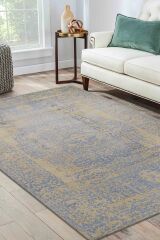 Rhmn Silk Touch Gri Klasik El Dokuma Halı
