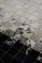 Naar Halı Tay Deri Patchwork El Yapımı Dekoratif Halı