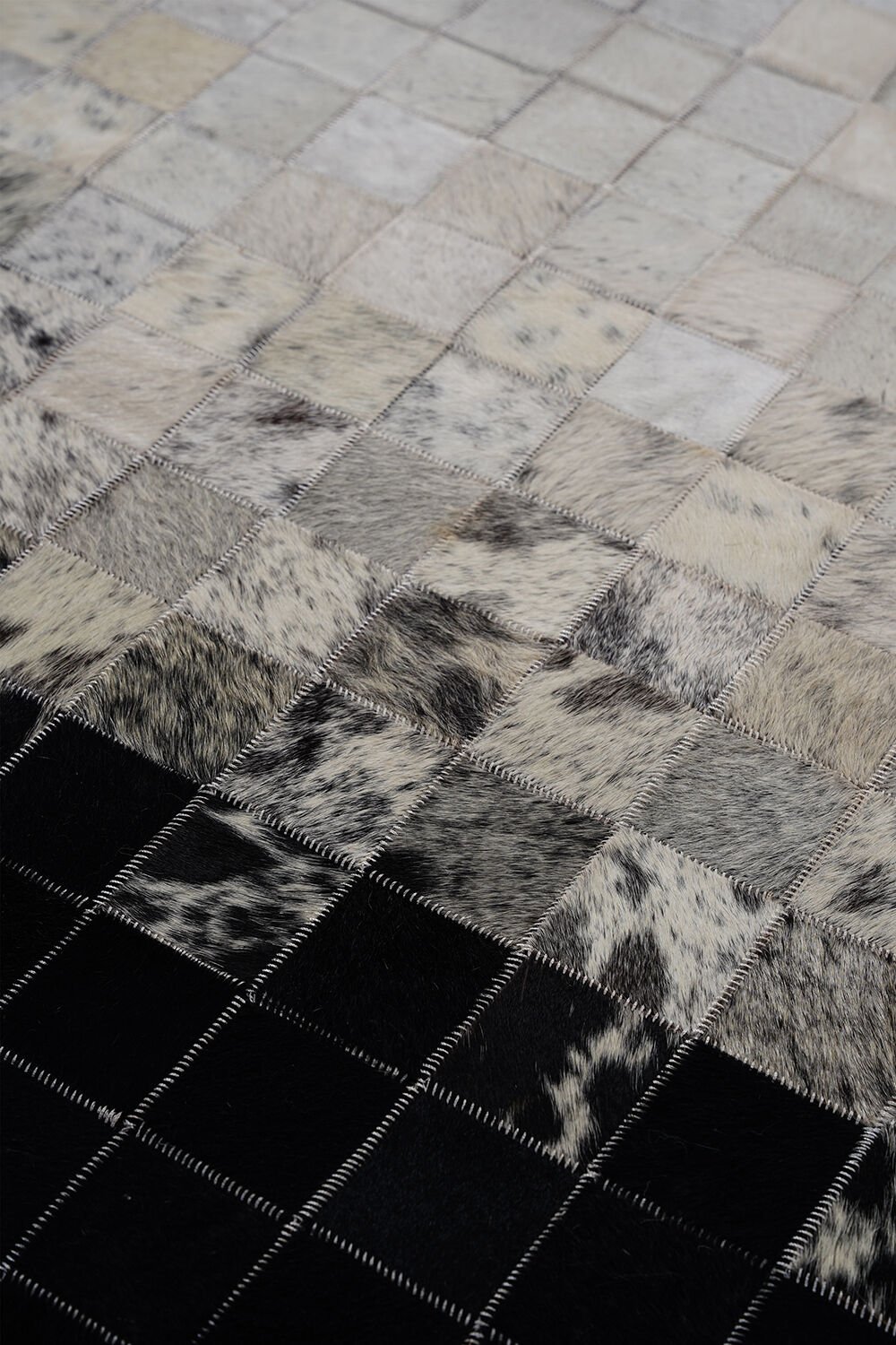 Naar Halı Tay Deri Patchwork El Yapımı Dekoratif Halı Renkli - 124x178