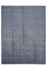 Naar Halı RHMN Silk Touch El Dokuma Yün-İpek Halı Mavi - 272x359