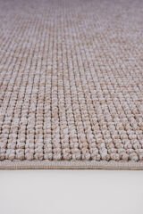 Delhi 3008 Bukleli Mutfak ve Salon Halısı Kesme Halı Vizon - 120 x 400