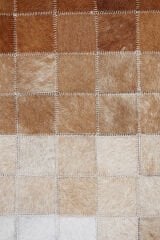 Naar Halı Tay Deri Patchwork El Yapımı Daire Halı