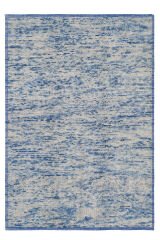 Nepal 3581 El Dokuma Kalın Yün Kilim Mavi - 140x200