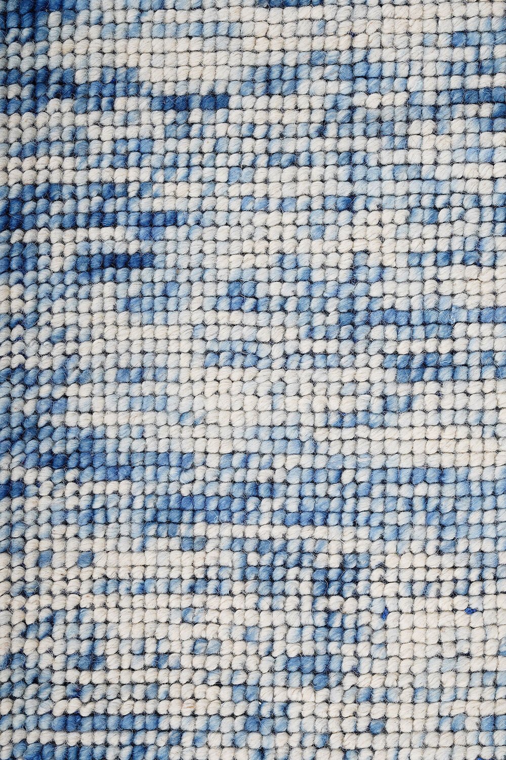 Nepal 3581 El Dokuma Kalın Yün Kilim Mavi - 140x200
