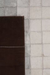 Naar Halı Tay Deri Patchwork El Yapımı Dekoratif Halı