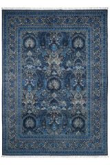 Naar Halı RHMN Silk Touch El Dokuma Yün-İpek Halı Lacivert - 267x368
