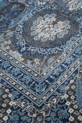 Naar Halı RHMN Silk Touch El Dokuma Yün-İpek Halı Lacivert - 267x368