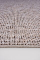 Delhi 3008 Bukleli Mutfak ve Salon Halısı Kesme Halı Vizon - 160 x 450