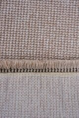 Delhi 3008 Bukleli Mutfak ve Salon Halısı Kesme Halı Vizon - 200 x 500