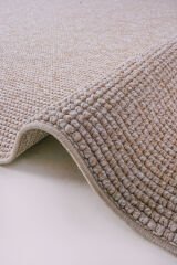 Delhi 3008 Bukleli Mutfak ve Salon Halısı Kesme Halı Vizon - 200 x 450