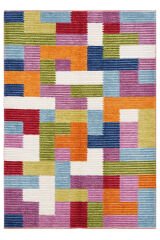 Nepal 3586 El Dokuma Kalın Yün Kilim Renkli - 140x200