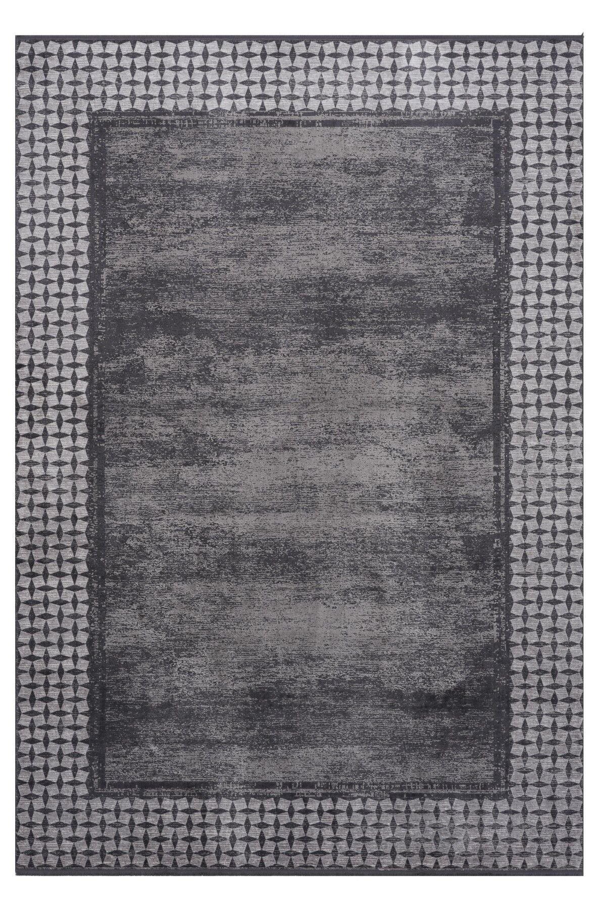 Riva 8704 Gri Modern Bambu Halı