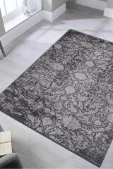 Riva 8707 Gri Klasik Bambu Halı