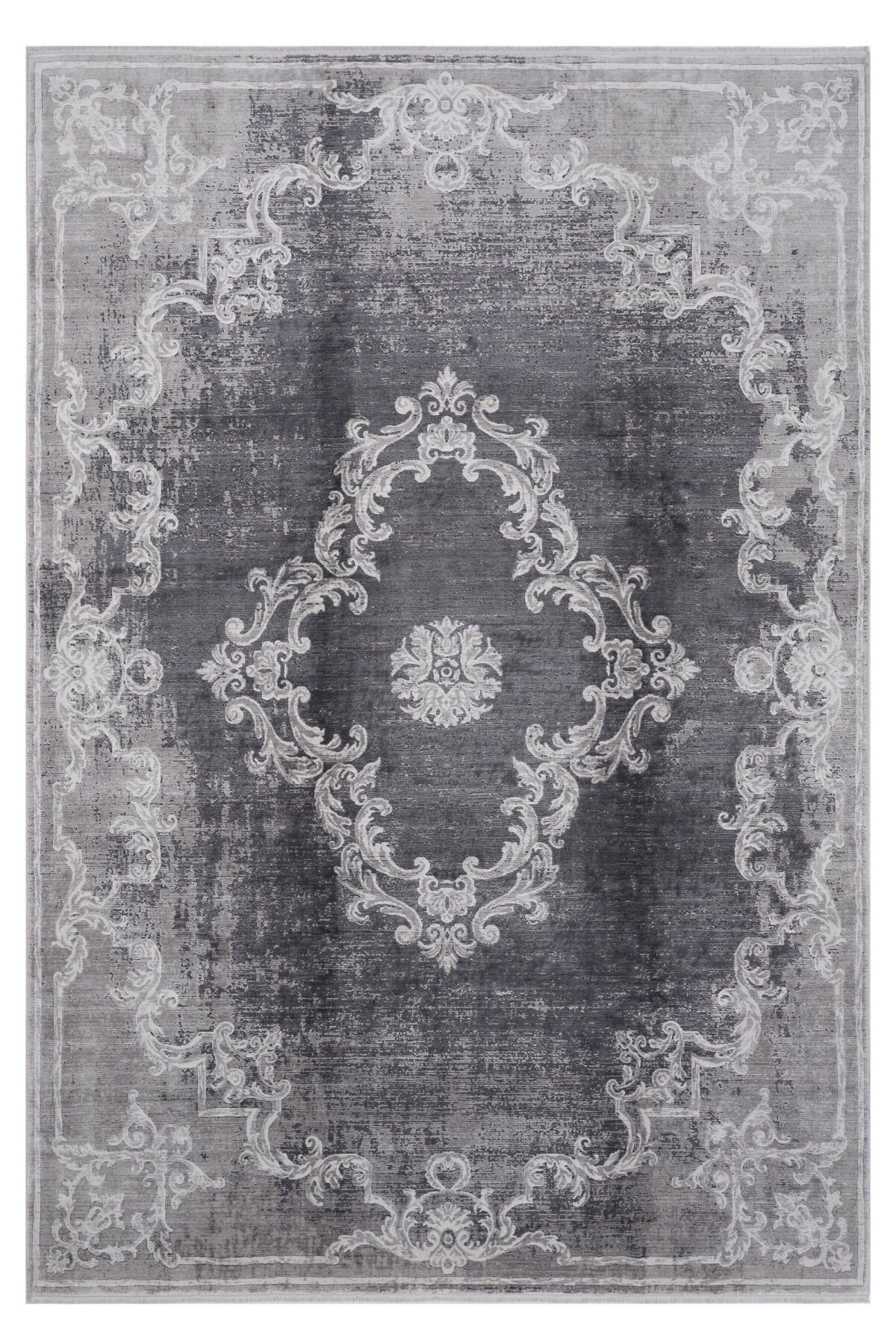 Riva 8708 Gri Modern Bambu Halı