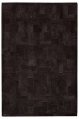 Naar Halı Astragan Deri Patchwork El Yapımı Dekoratif Halı Gri - 120x180