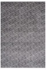 Riva 8718 Antrasit Geometrik Desenli Modern Bambu Halı