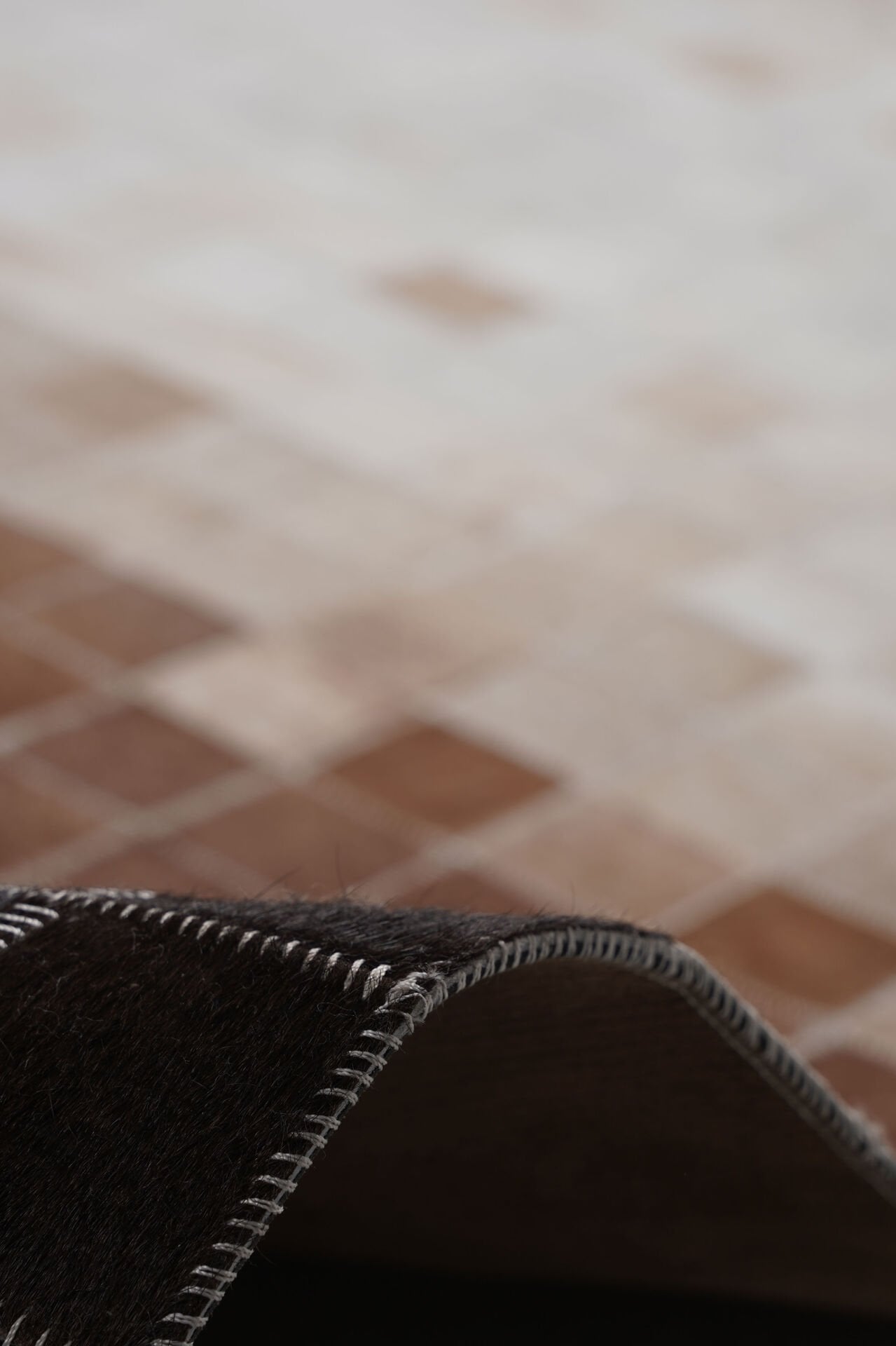 Naar Halı Tay Deri Patchwork El Yapımı Dekoratif Halı