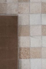 Naar Halı Tay Deri Patchwork El Yapımı Dekoratif Halı