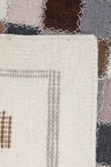 Nepal 3589 El Dokuma Kalın Yün Kilim Krem - 120x180