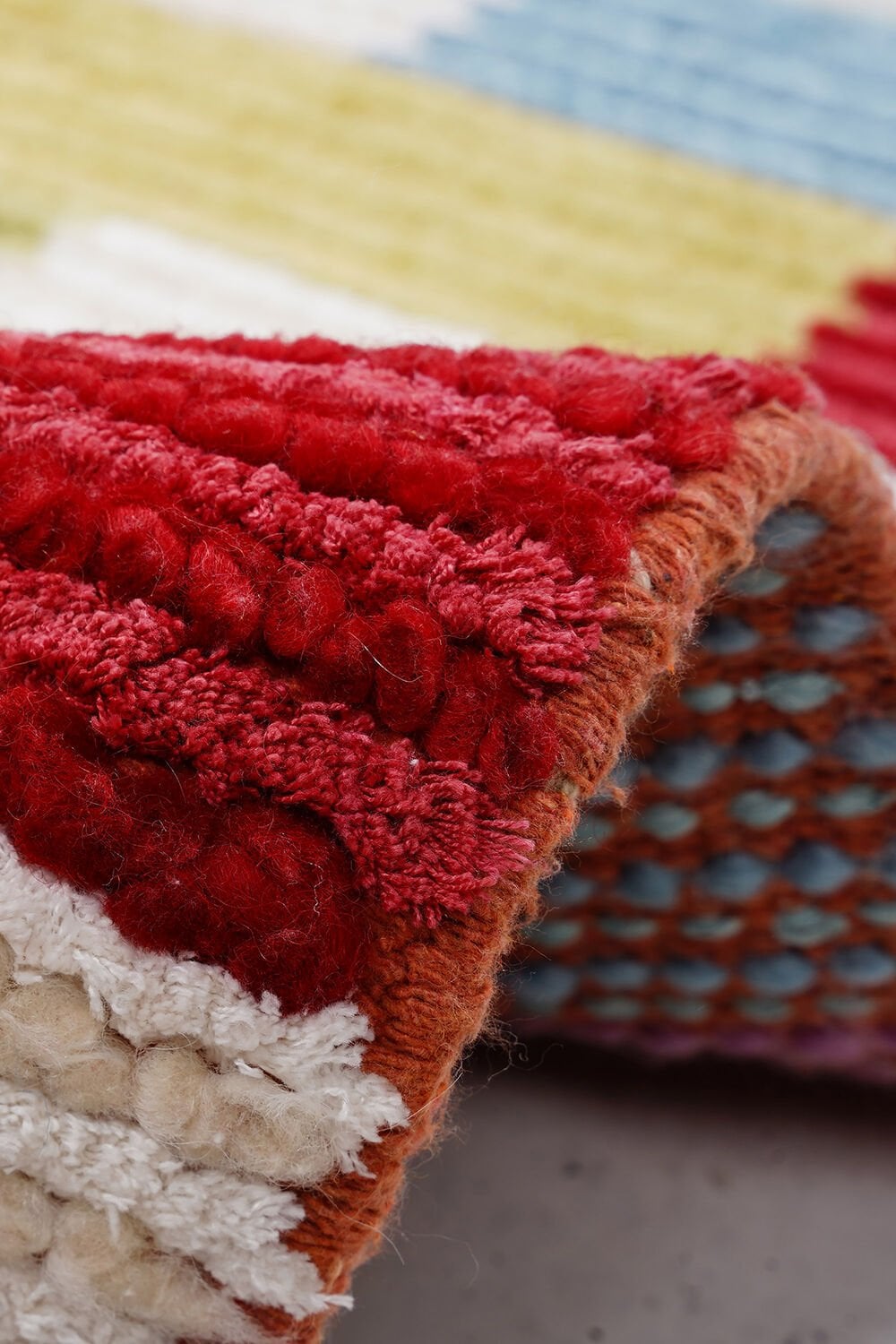 Nepal 3590 El Dokuma Kalın Yün Kilim