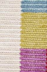 Nepal 3649 El Dokuma Kalın Yün Kilim Renkli - 80x300